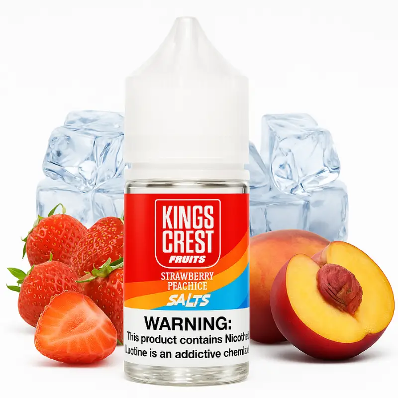 Strawberry Peach Ice - King's Crest Salts - 30ml E-Juice