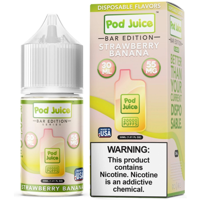Strawberry Banana – Pod Juice Sal 30ml - PJ5000 Series