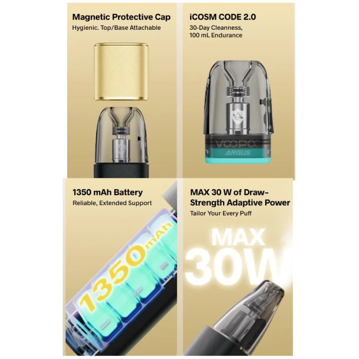 VooPoo ARGUS Klyc Pod Kit - Imagen 7
