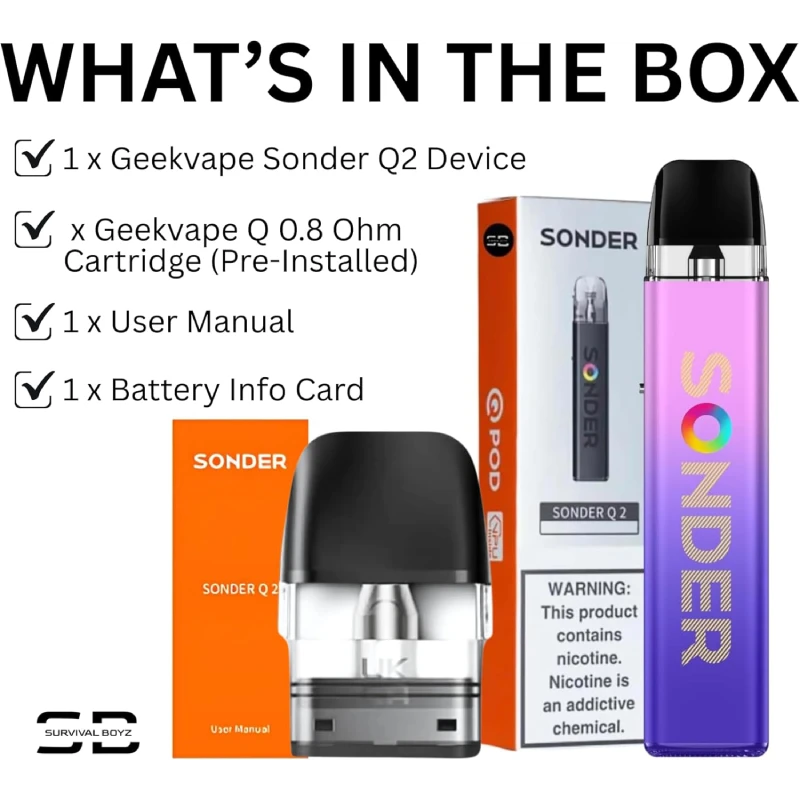 Sonder Q2 - Pod Kit - GeekVape - Imagen 8