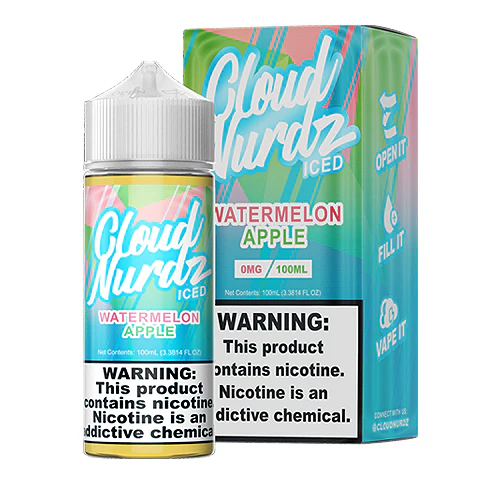 Cloud Nurdz - Iced Watermelon Apple - 100ml