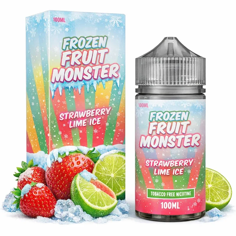 Frozen Strawberry & Lime Ice – Fruit Monster (100 ml)