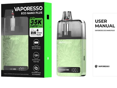 Contenido del paquete VAPORESSO ECO NANO PLUS