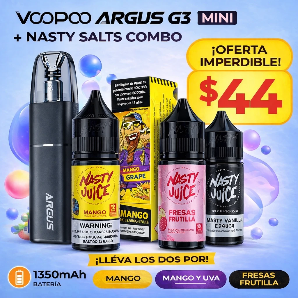 Argus G3 Mini · Nasty Salt · Combo