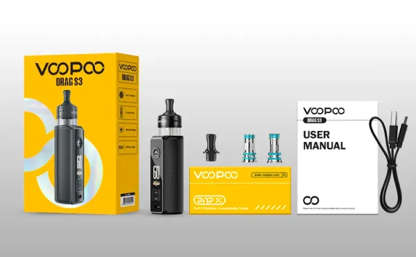 VooPoo Drag S3 Contenido del Paquete