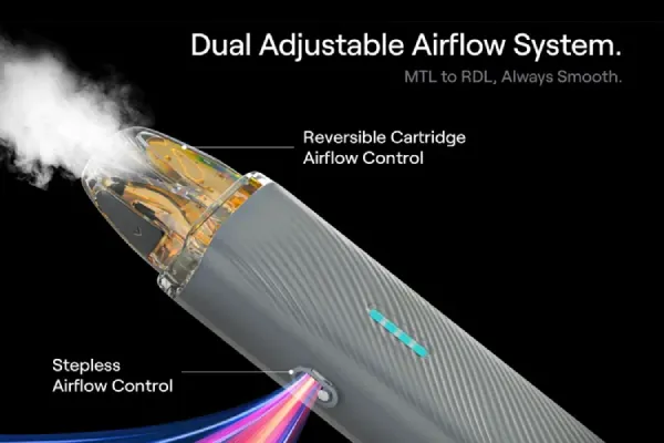 Flujo de aire ajustable Caliburn G5 Lite