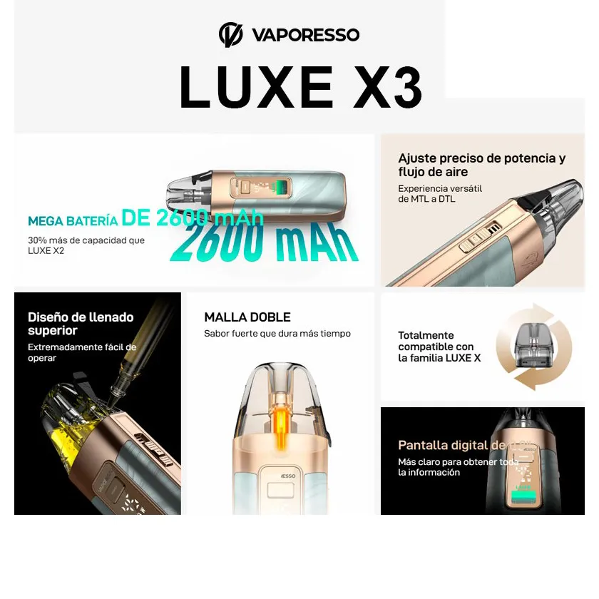 Vaporesso Luxe X3 - Imagen 5