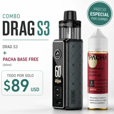 Pacha y VooPoo Drag S3 Combo