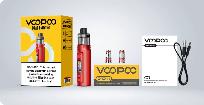 VooPoo DRAG H40 Pro Contenido del Paquete