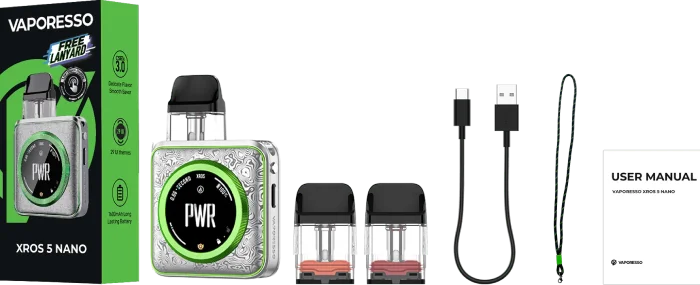 VAPORESSO XROS 5 Nano Contenido del Paquete