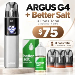 Combo ARGUS G4 + Better Salt + Pod Extra
