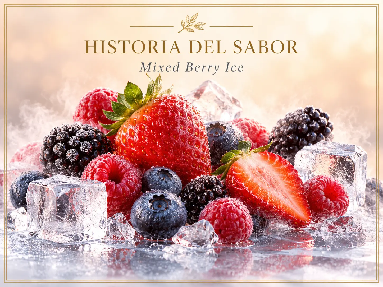 Fresa, arándano y frambuesa representando Mixed Berry Ice Better Salt