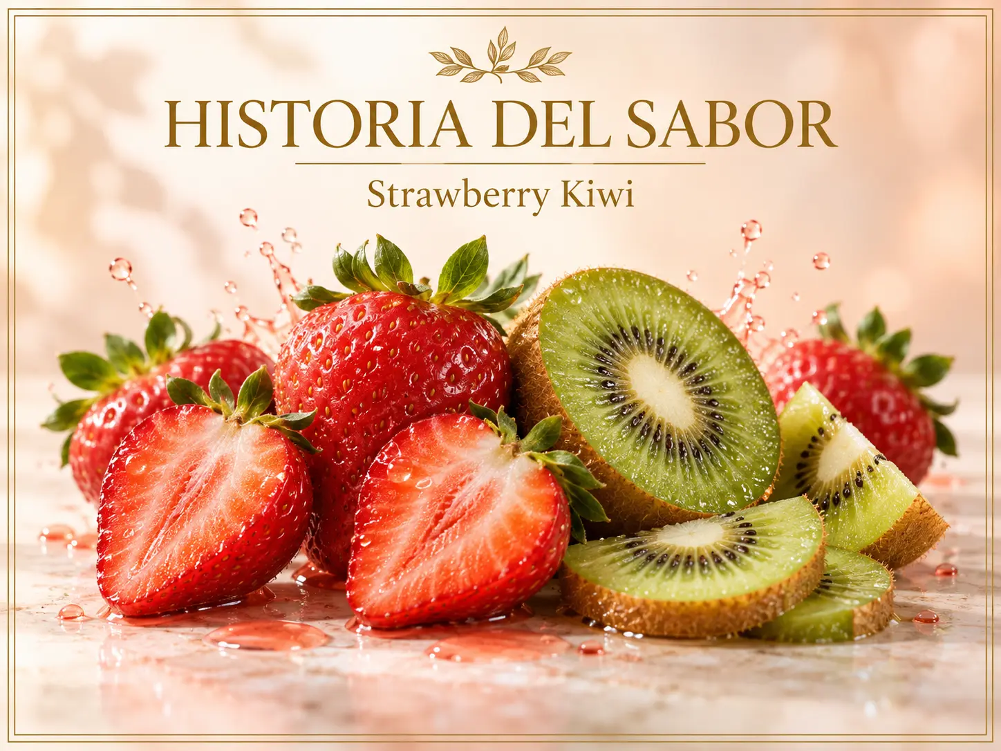 Fresa y kiwi representando Strawberry Kiwi Better Salt