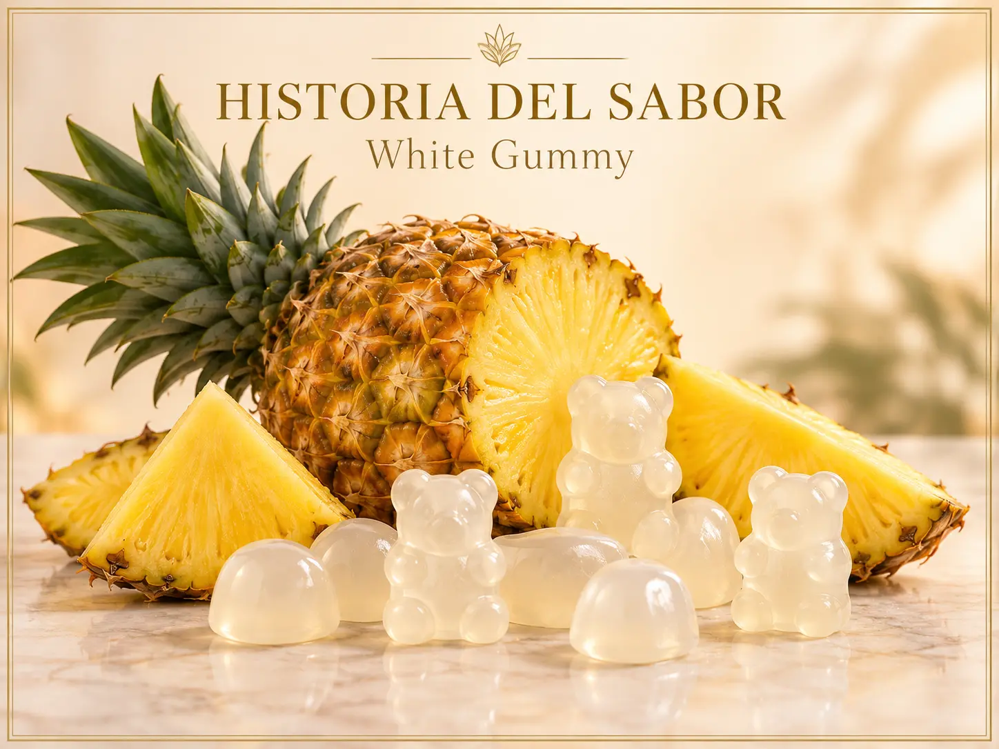 Piña tropical representando White Gummy Better Salt