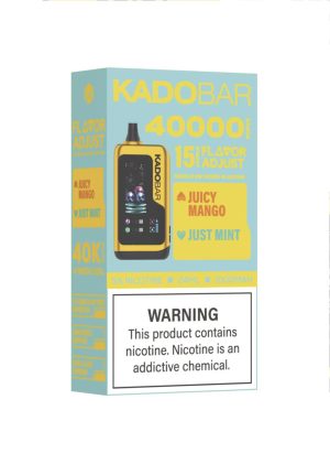 Caja Kado Bar Flavor Adjust 40K Juicy Mango y Just Mint con 15 niveles, 24 ml y 1000 mAh