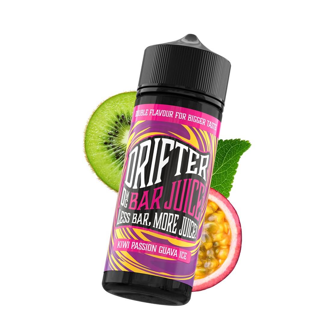 Kiwi Passion Fruit Guava Ice Drifter Bar Salts 30ml