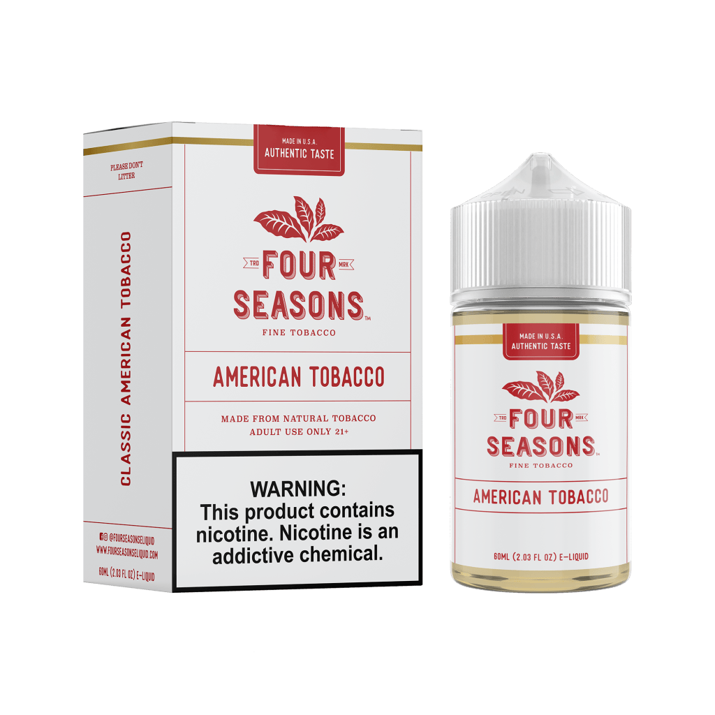 Four Seasons American Tobacco 60ml Freebase E-Liquid
