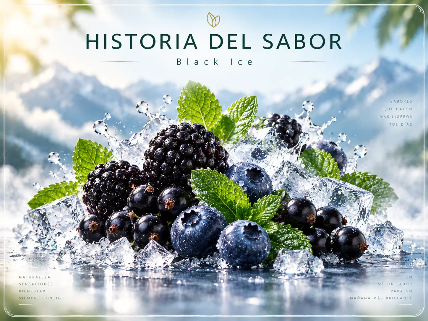 Moras oscuras y hielo del perfil Black Ice de Fume