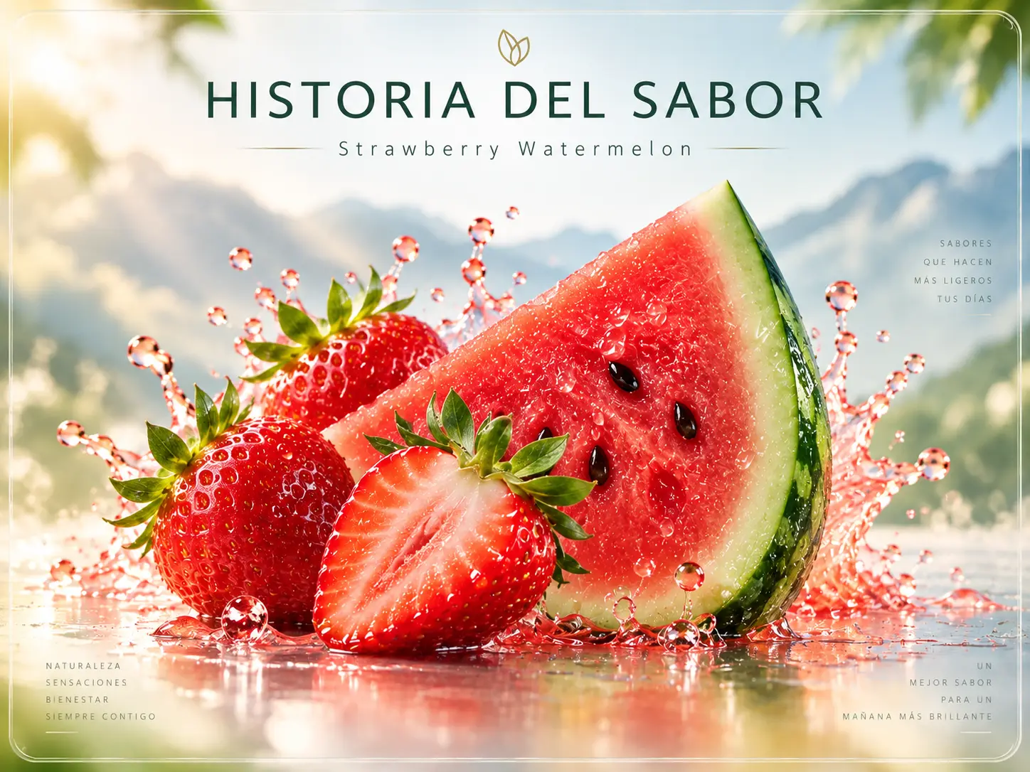 Frutilla y sandía del perfil Strawberry Watermelon de Fume sin hielo ni mentol