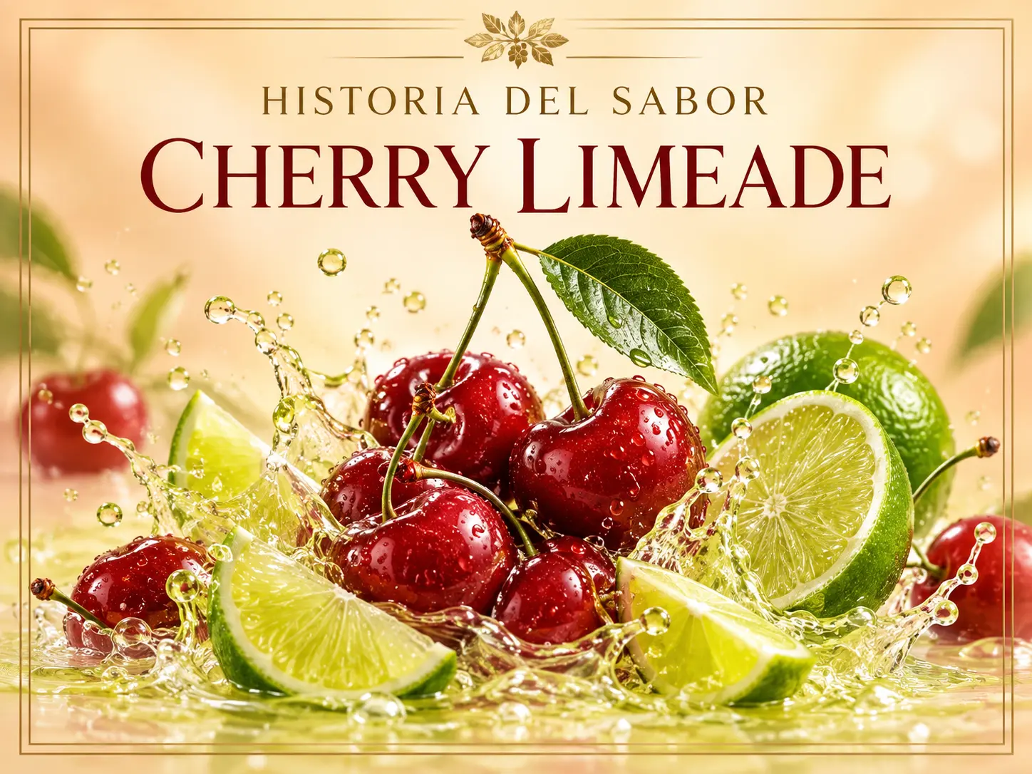 Cerezas y limonada de lima para Cherry Limeade de Pacha