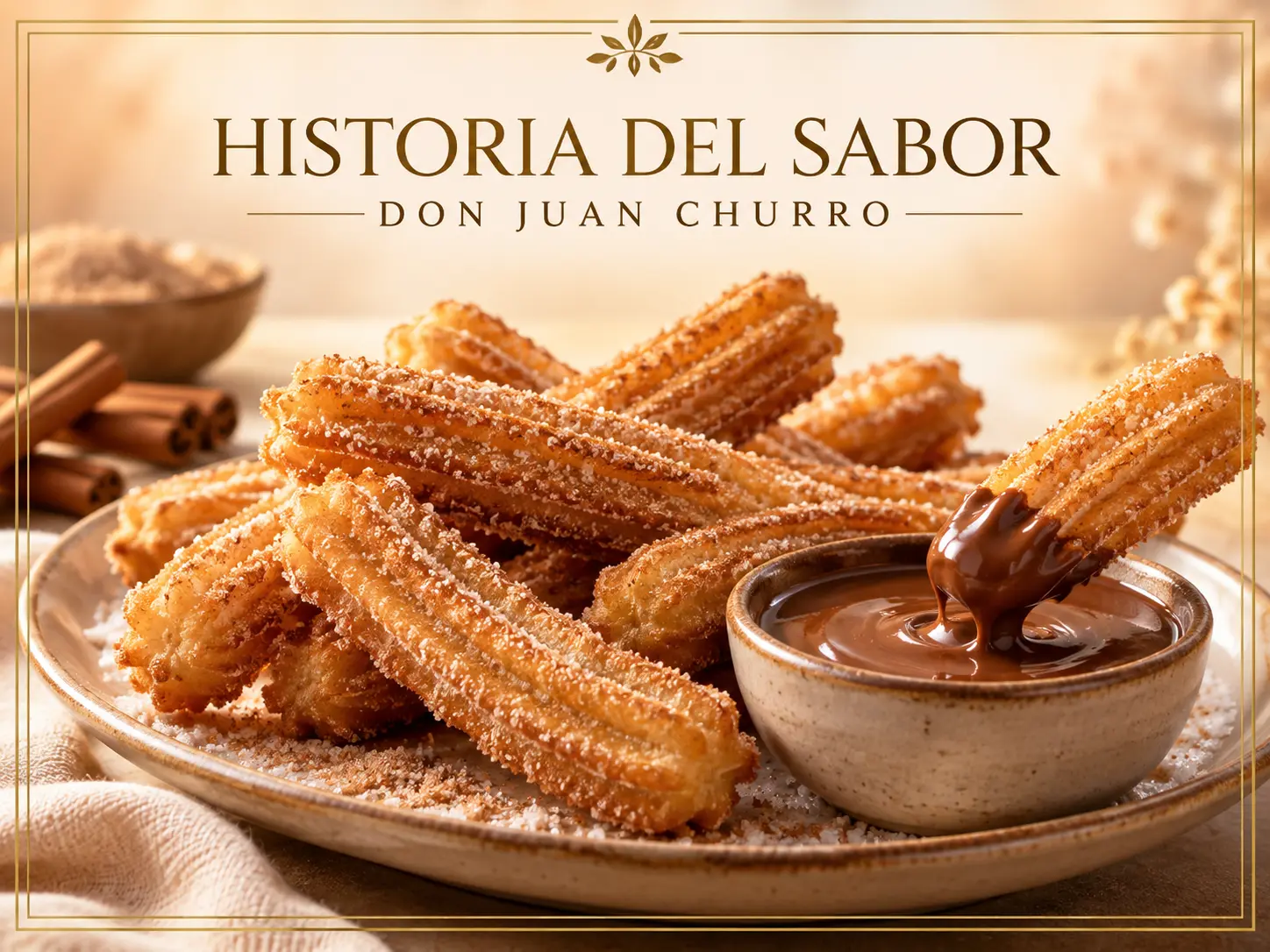 Churros, azúcar, canela y chocolate para Don Juan Churro de Kings Crest