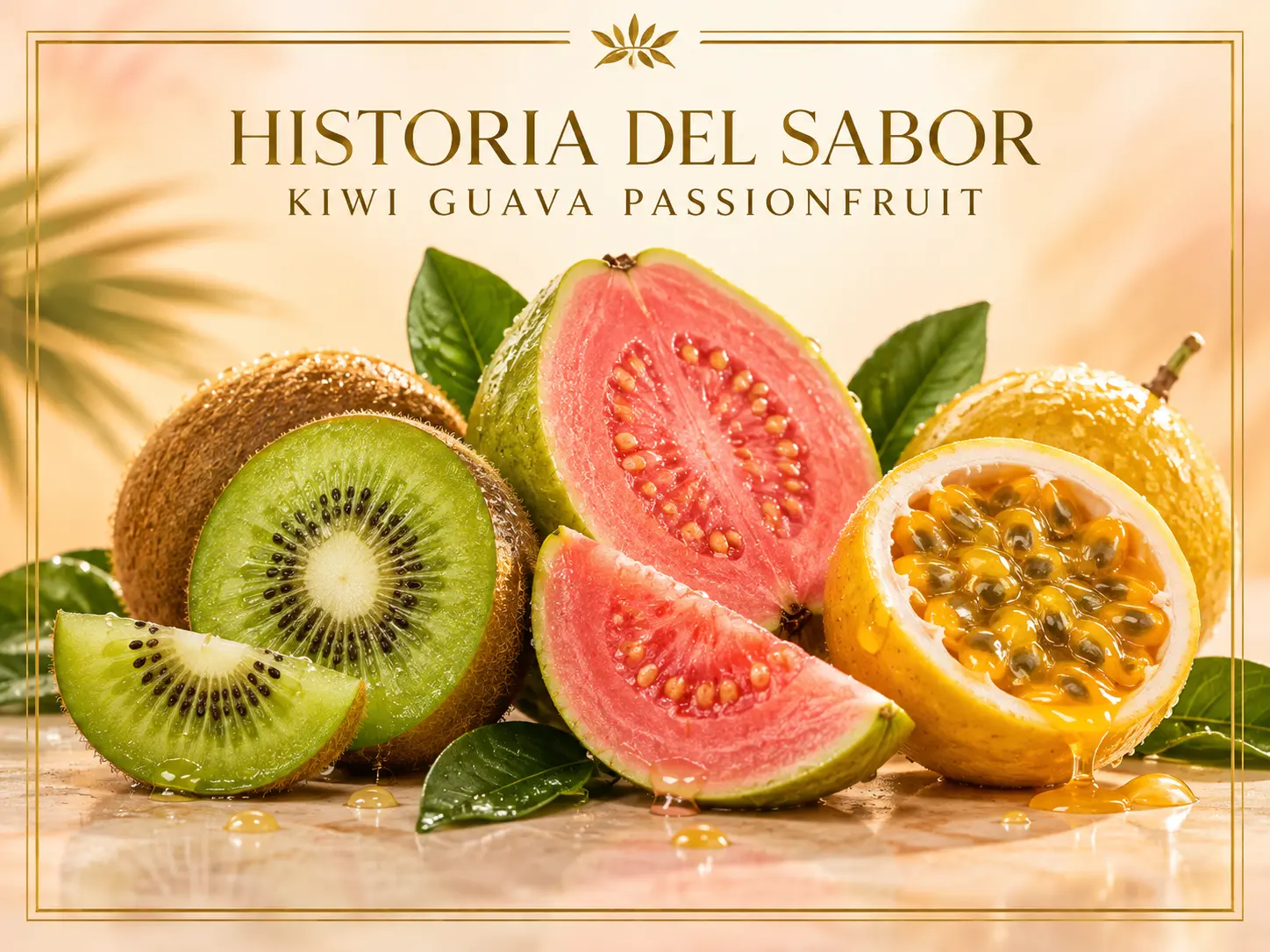 Kiwi, guayaba y maracuyá para Kiwi Guava Passionfruit de Pacha