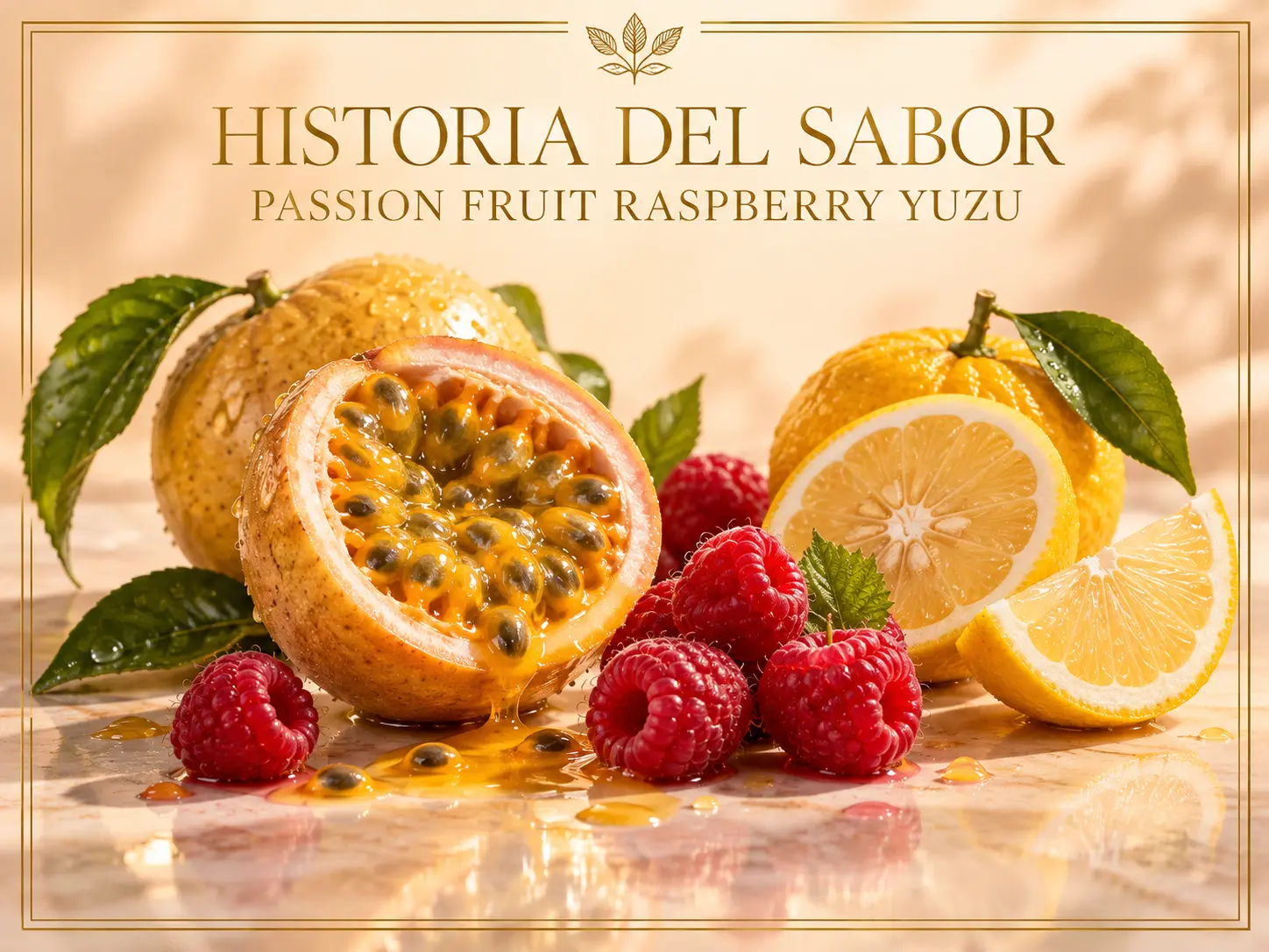 Maracuyá, frambuesa y yuzu para Passion Fruit Raspberry Yuzu de Pacha