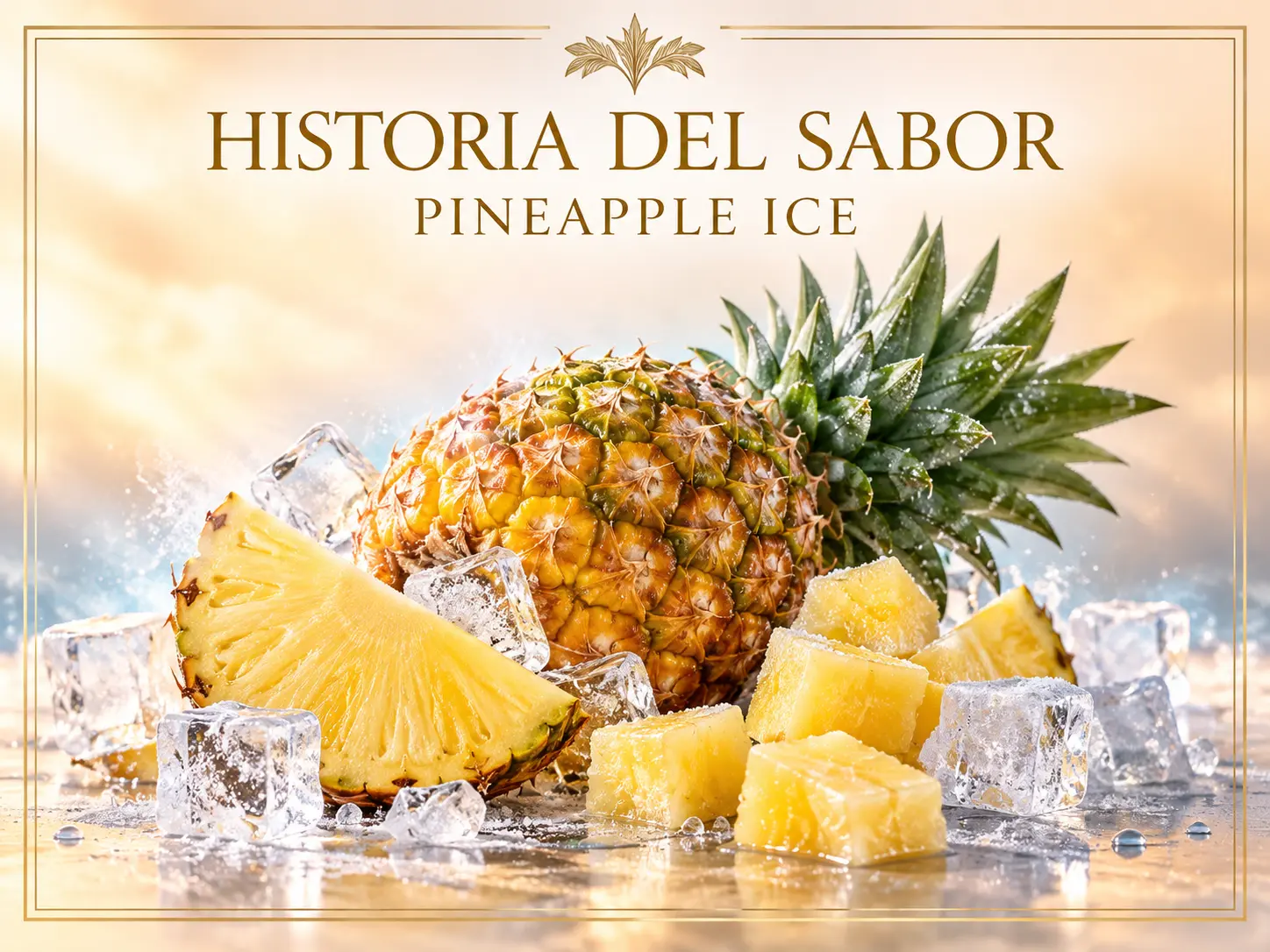 Piña madura y hielo para Pineapple Ice de Drifter Bar