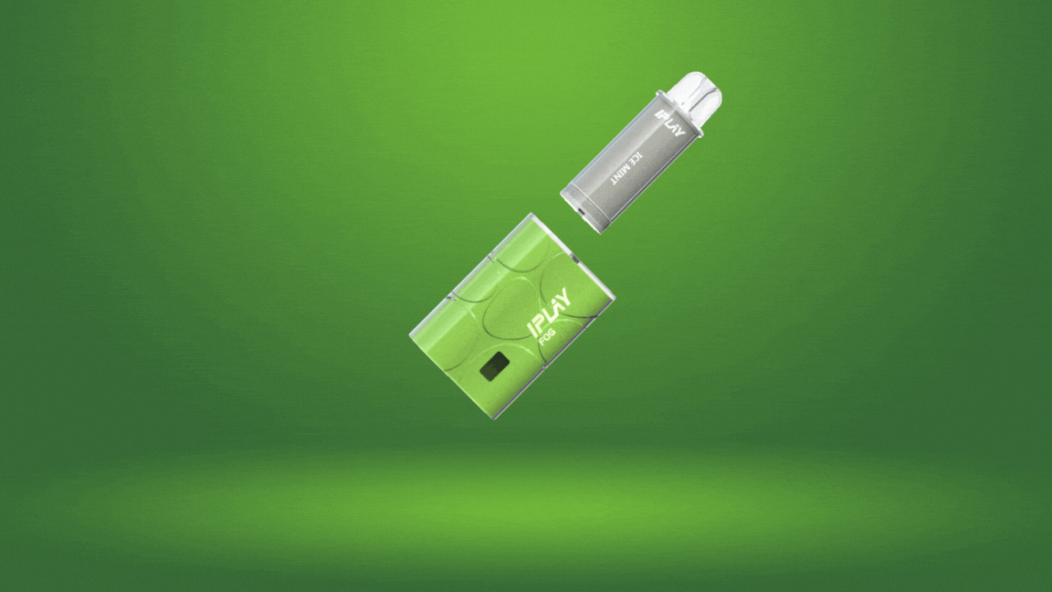 Cómo insertar el pod prellenado en la batería del iPLAY FOG 6000