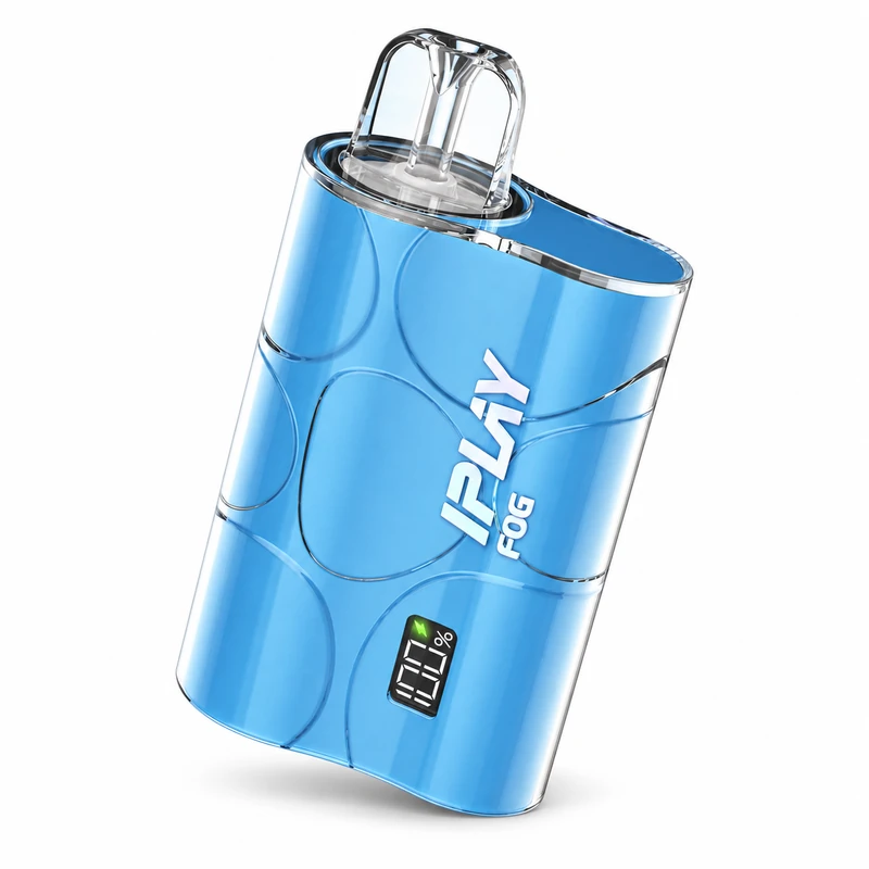 Kit iPLAY FOG 6000 azul Royal Raspberry con pod prellenado de 12 ml y pantalla de batería