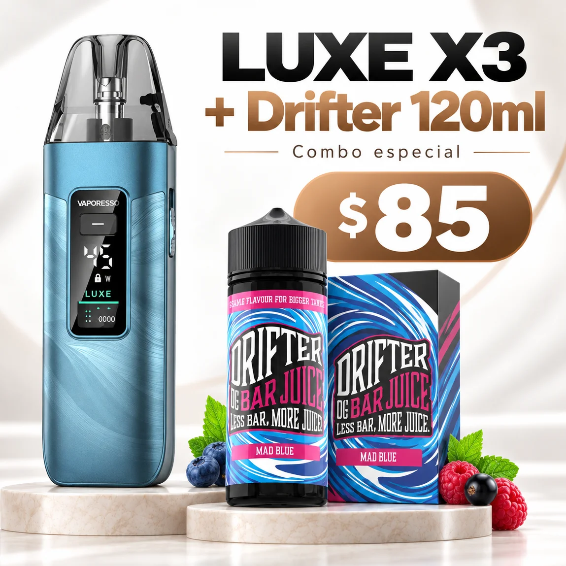 Combo LUXE X3 + Drifter 120ml