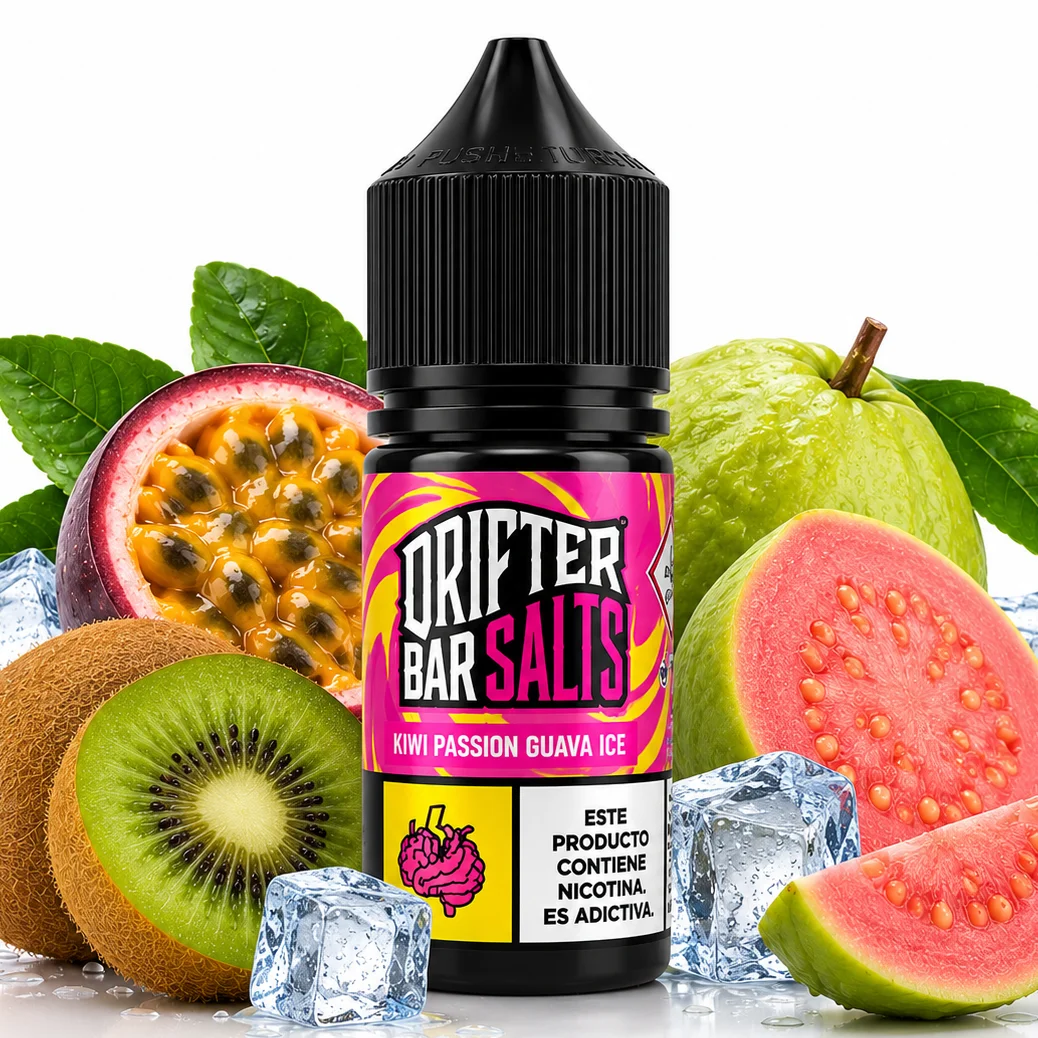 Kiwi Passion Fruit Guava Ice - Drifter Bar Salts - 30ml