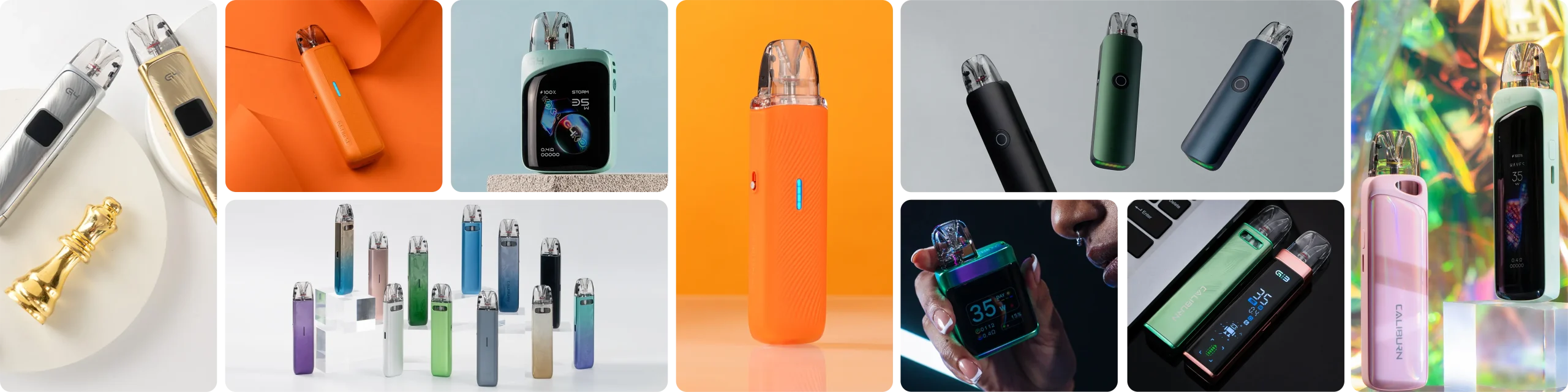 Familia Uwell Caliburn compatible con cartuchos GPP
