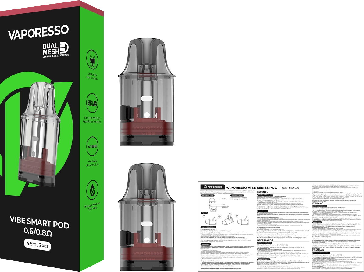 Vaporesso VIBE Smart Pod 0.6 0.8 ohm