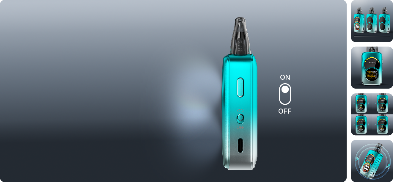 VOOPOO ARGUS A interruptor físico de encendido y apagado