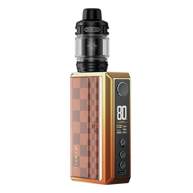 VOOPOO DRAG 5 Sunset Orange, foto del kit sobre fondo blanco en WebP 800×800